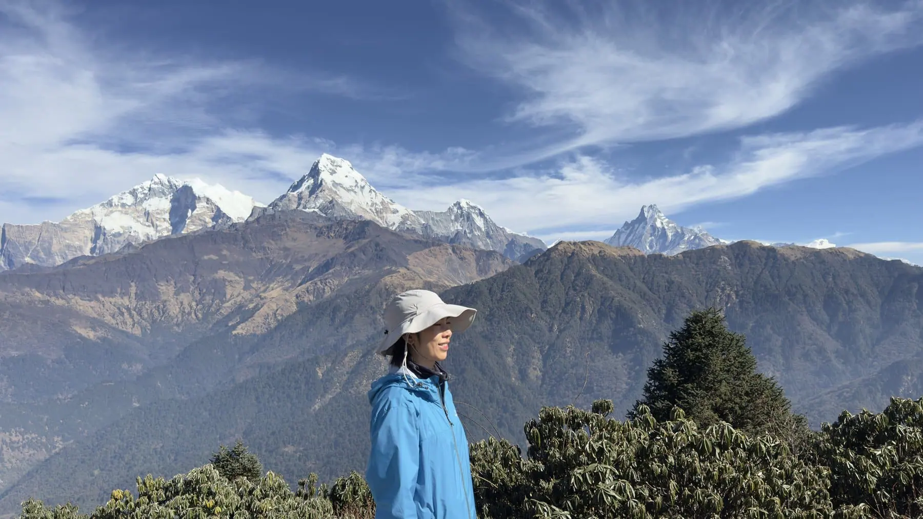 Village scenery on the Poon Hill route