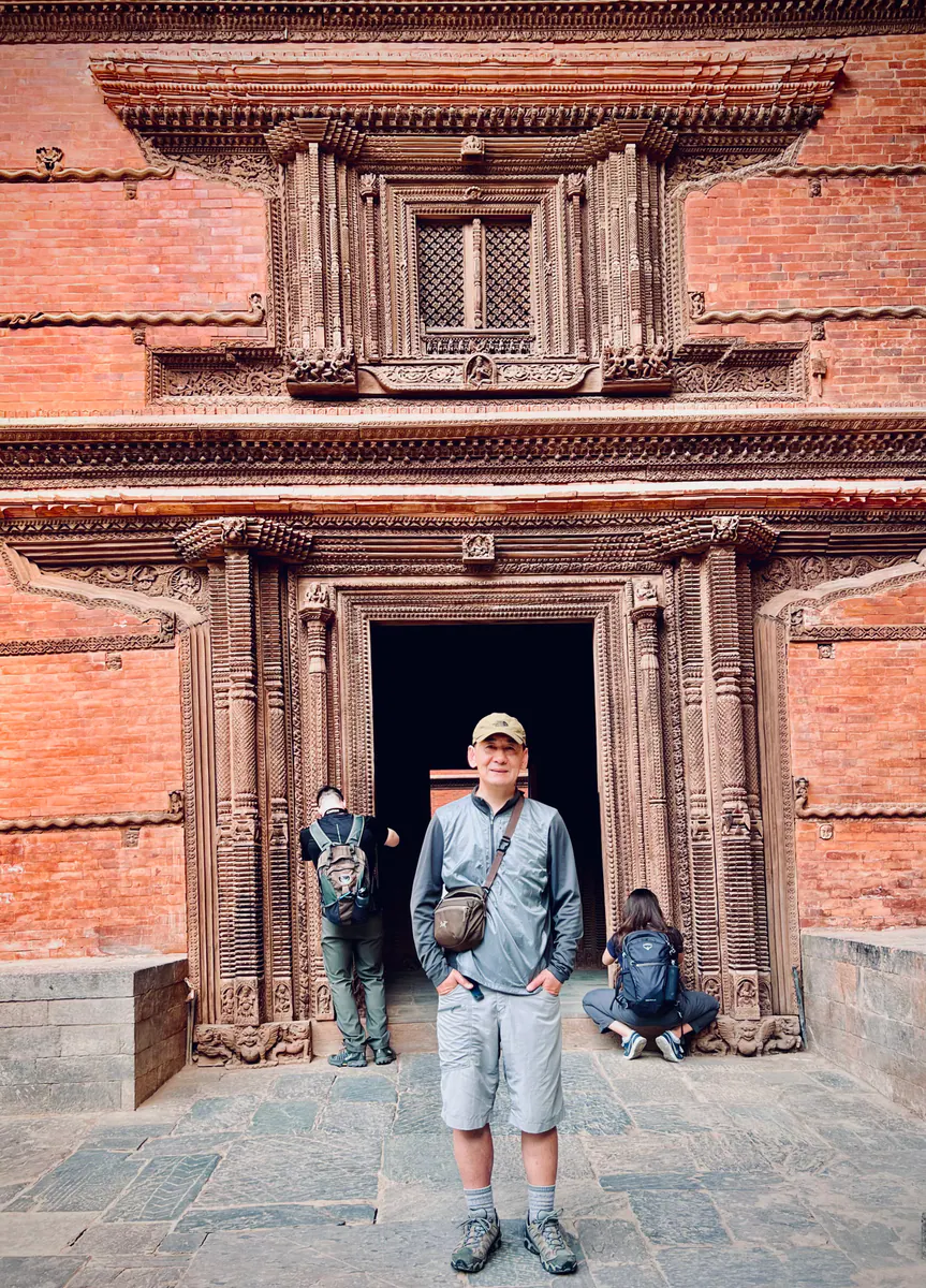 Carved doorway in Kathmandu Durbar Square