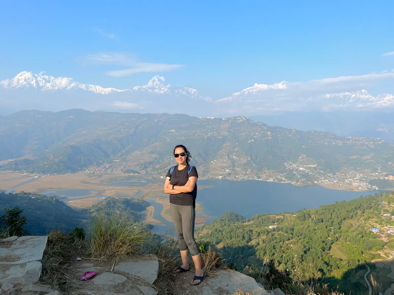 Annapurna views above the Pokhara Valley